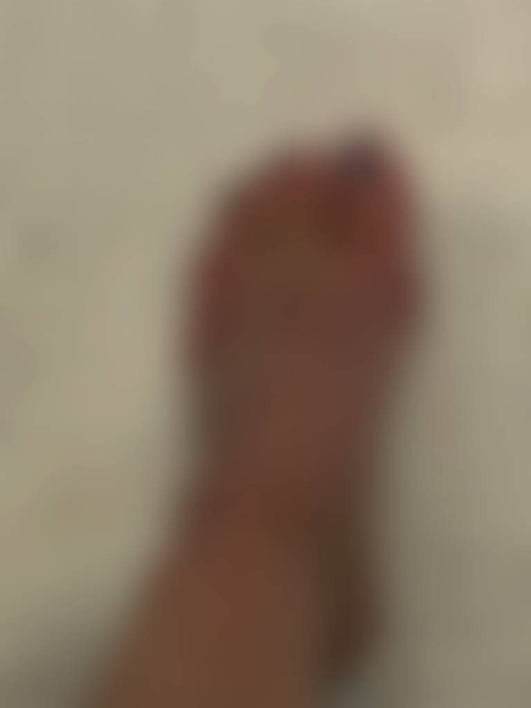 Just out the shower toes