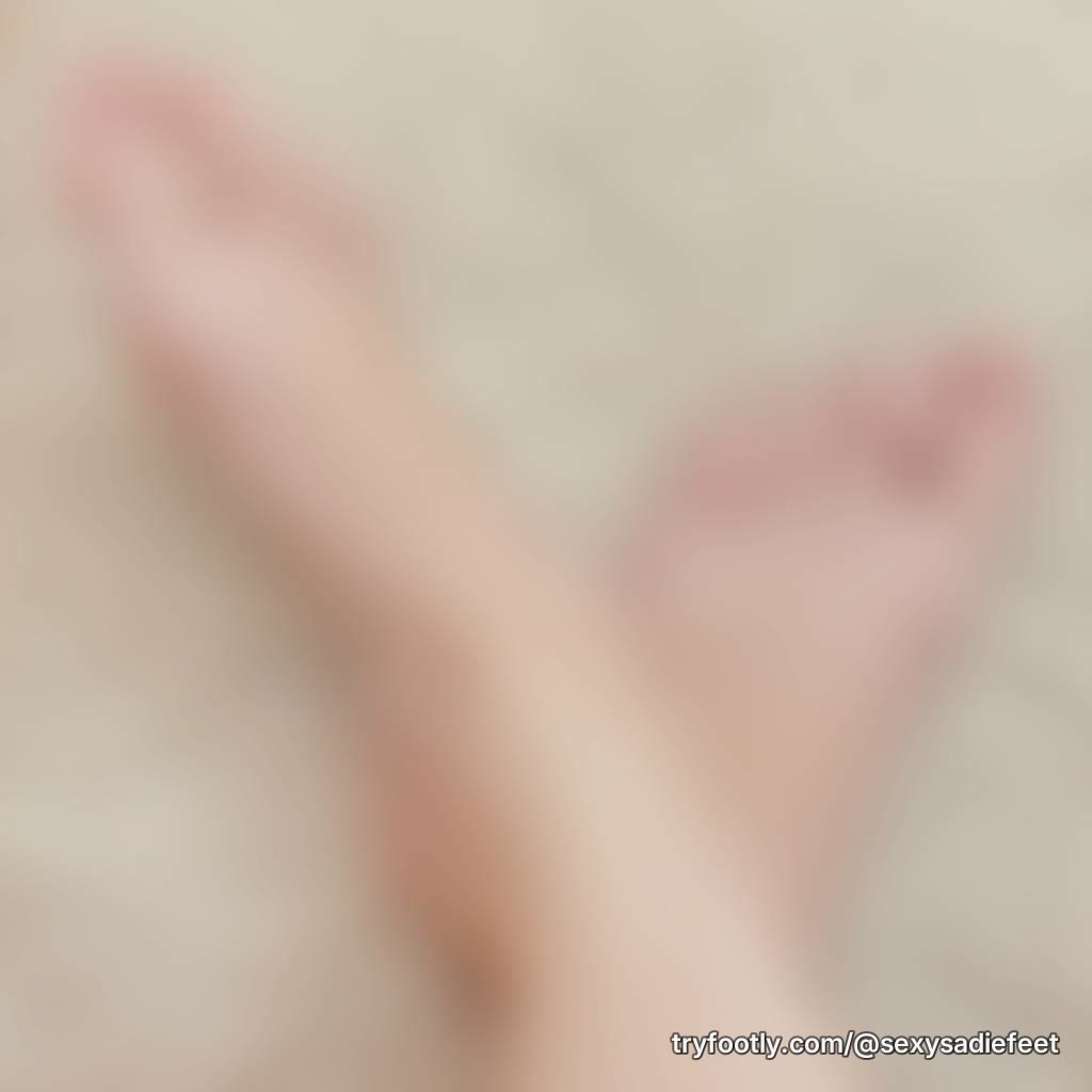 Do you like my pale feet?