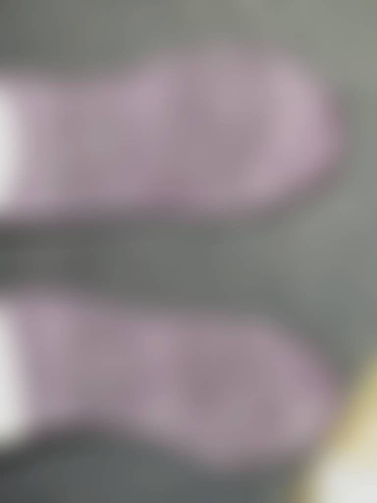Purple socks.