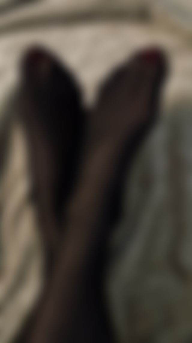 My seductive feet in black stockings. Subscribe/unlock to see longer video showing my legs