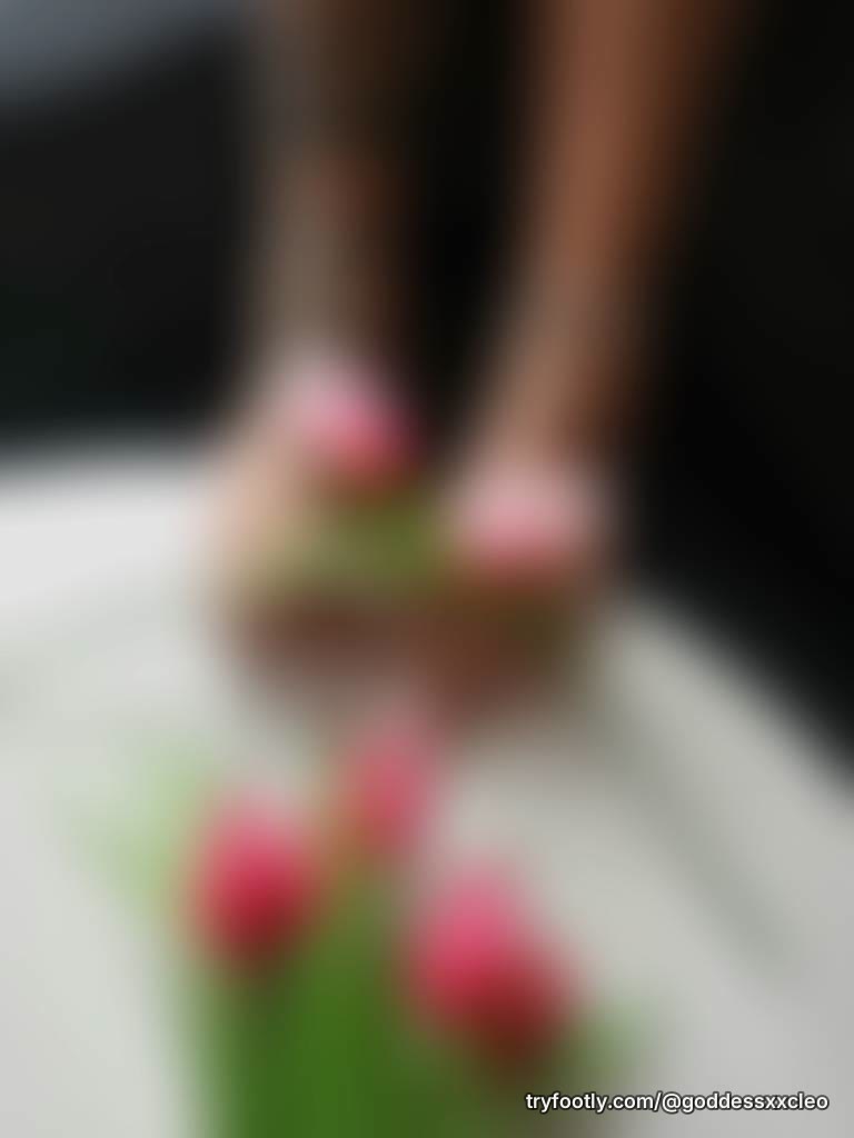 Tulips and toes. The perfect combination