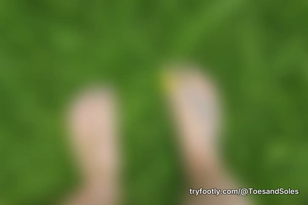 Green, green grass with best foot forward...