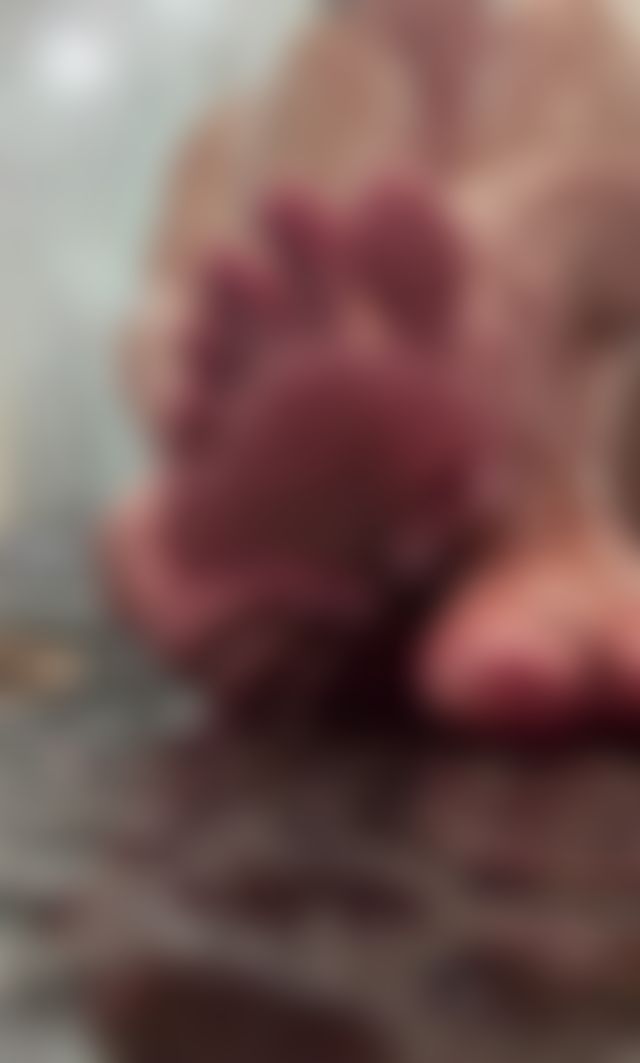 A little self care and foot scrub for your morning. Unlock or subscribe to see!