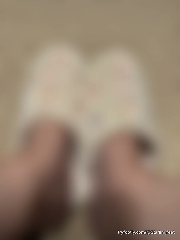 I love slippers. I think I have at least 20 pair. They help cushion when the peels are too