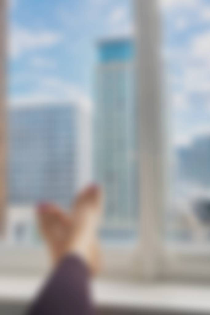 The city view is great but these toes are better 😘