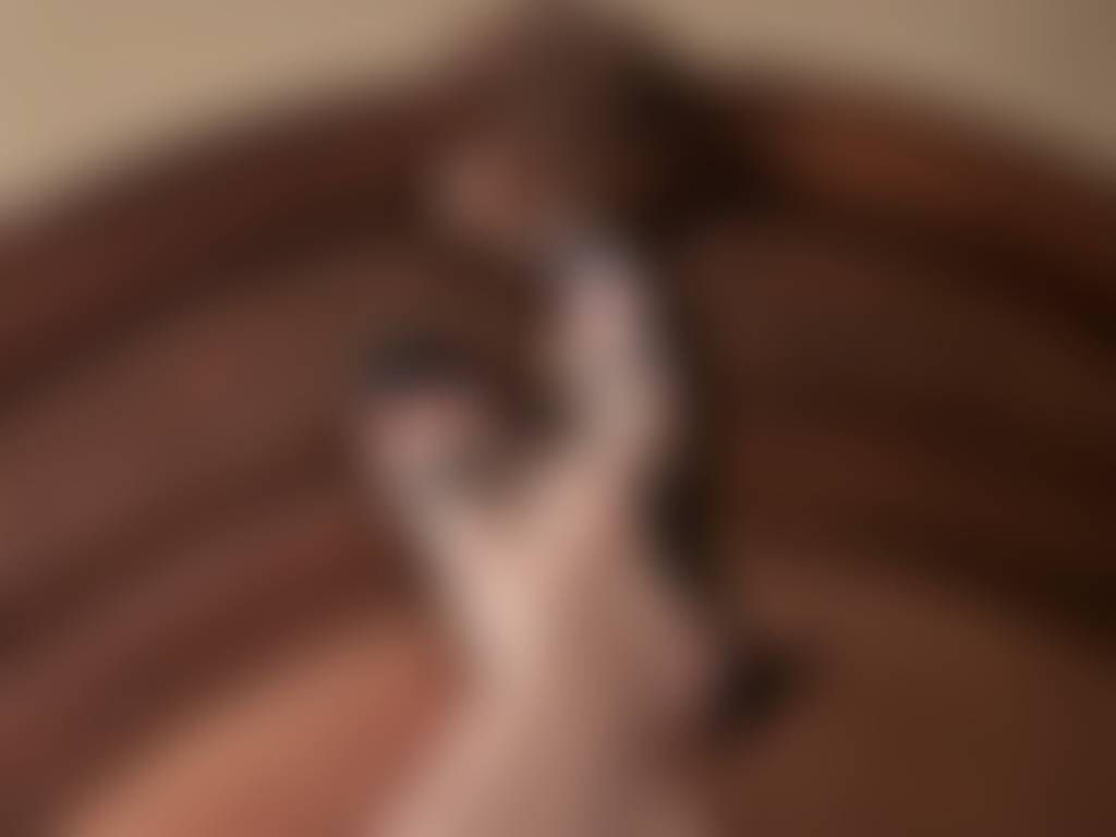 Heels on the headboard
