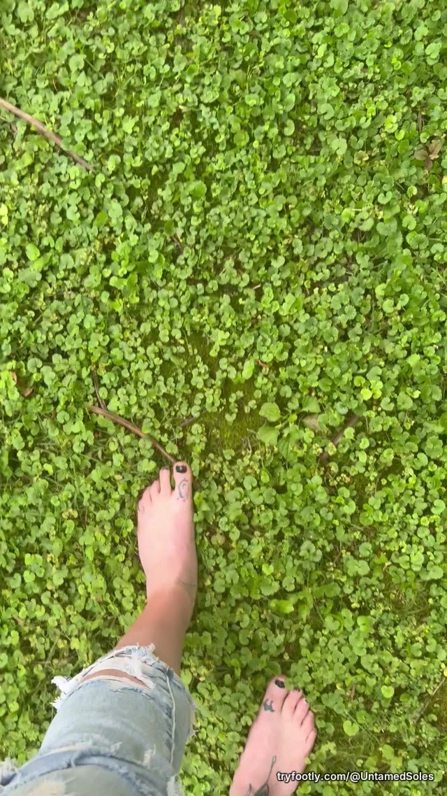 Nothing between me and the grass but these wild soles. 🌿