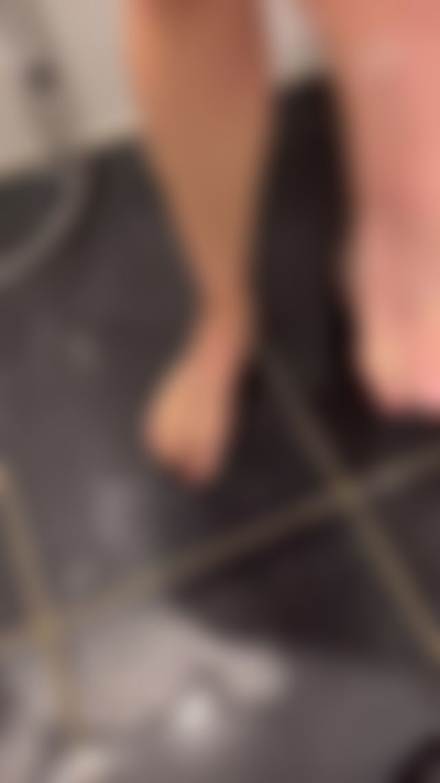 Soft, soapy, and just a little tease… don’t look away 👣✨