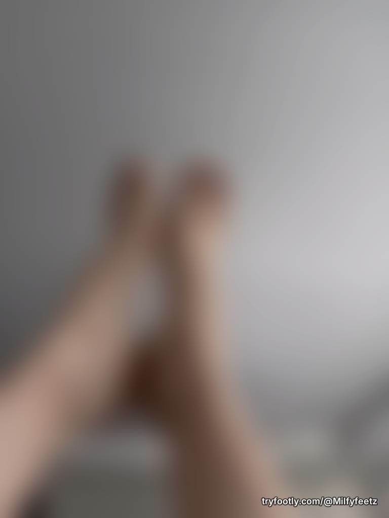 Fresh toes, legs up, and my husbands head in between my legs 😏❤️