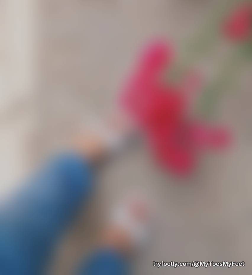 Feet in the city.