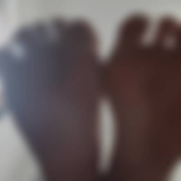 Stockings, soles, spreading toes