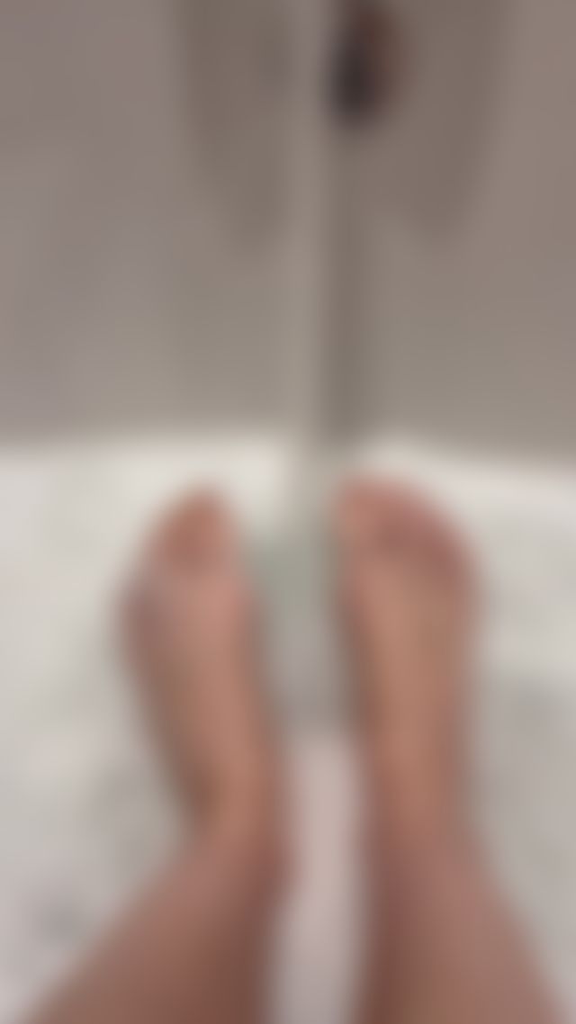 wanna watch me clean my feet after a long day?