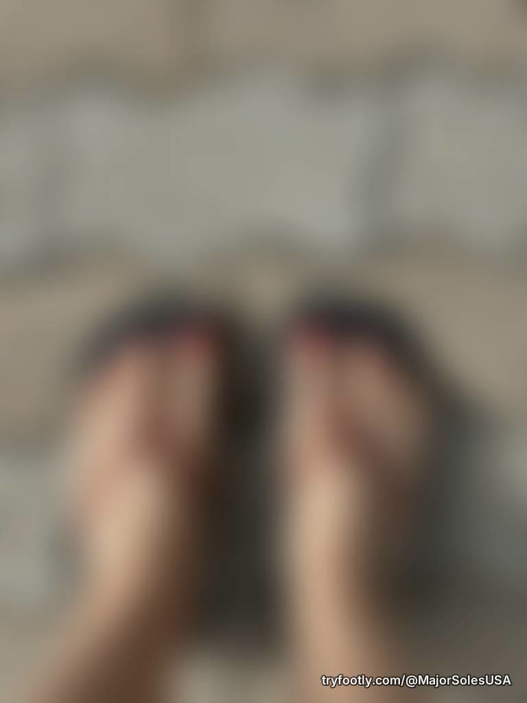 Sandals today. Relaxing and ready to walk