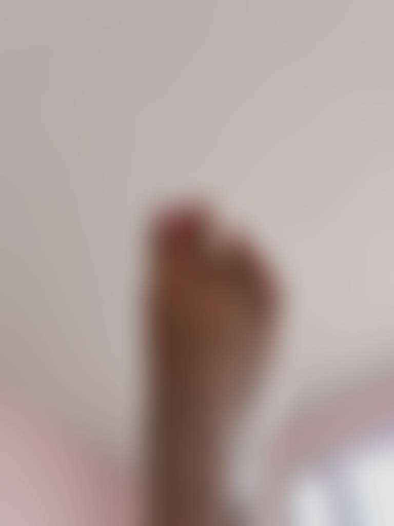 Right foot middle toe cramping. Funny yet freaky lookin