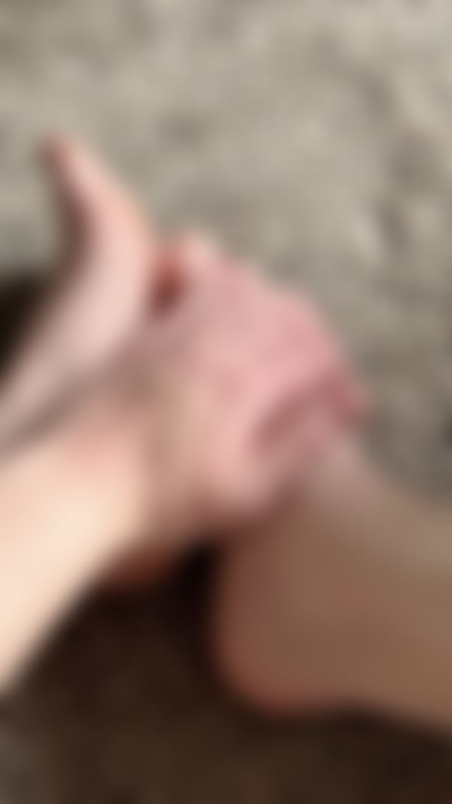 soft, smooth soles. putting lotion on my cute feet