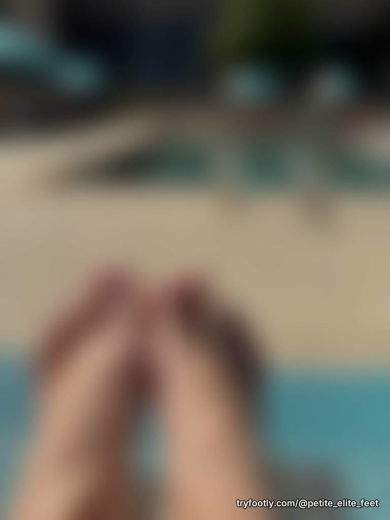 Nice day to lay out by the pool. What color polish would you like to see next?