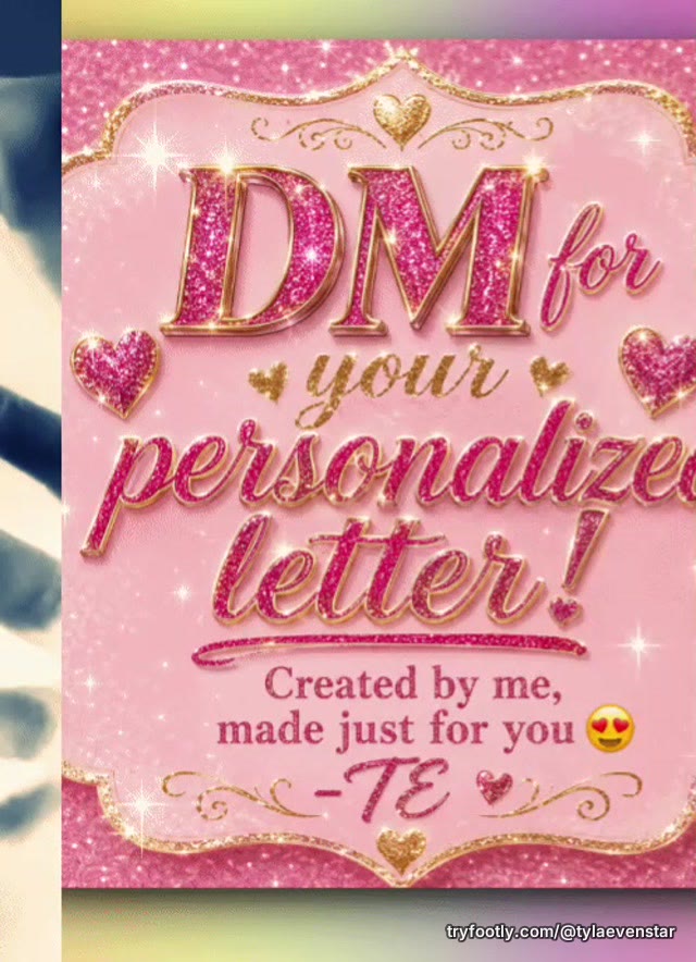 ✨ 6 personalized letter slots still open for today! 🙌💌 Want a sweet note from your favorit