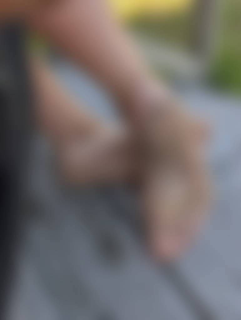 Bare natural dirty soles