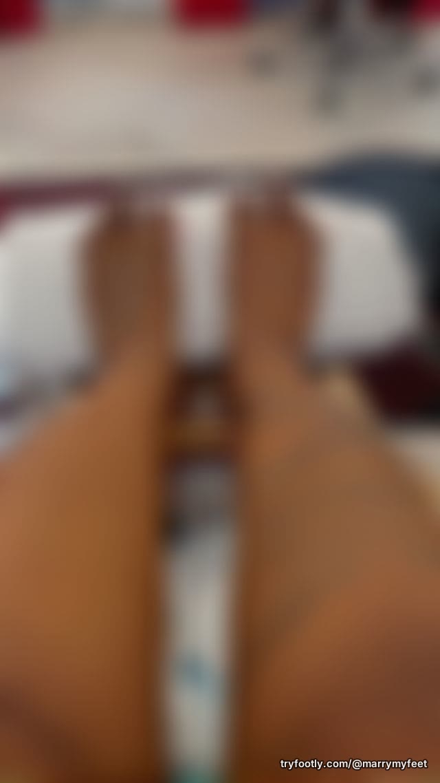 Video of fresh pedicure. White