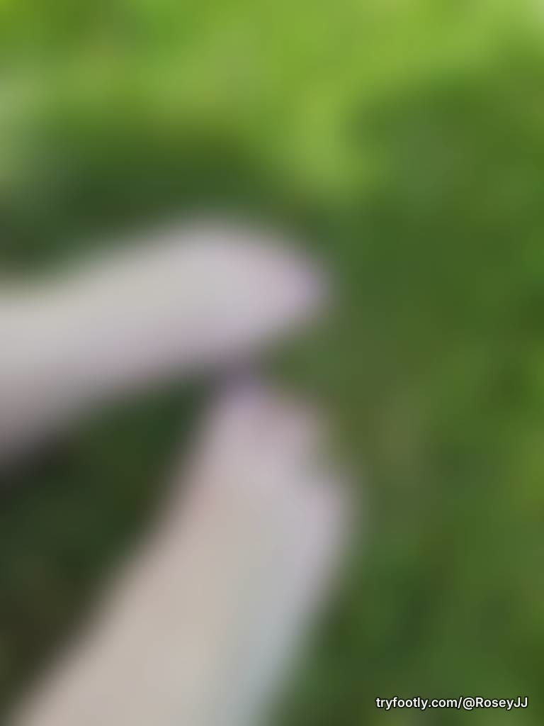 Love putting my toes in the grass