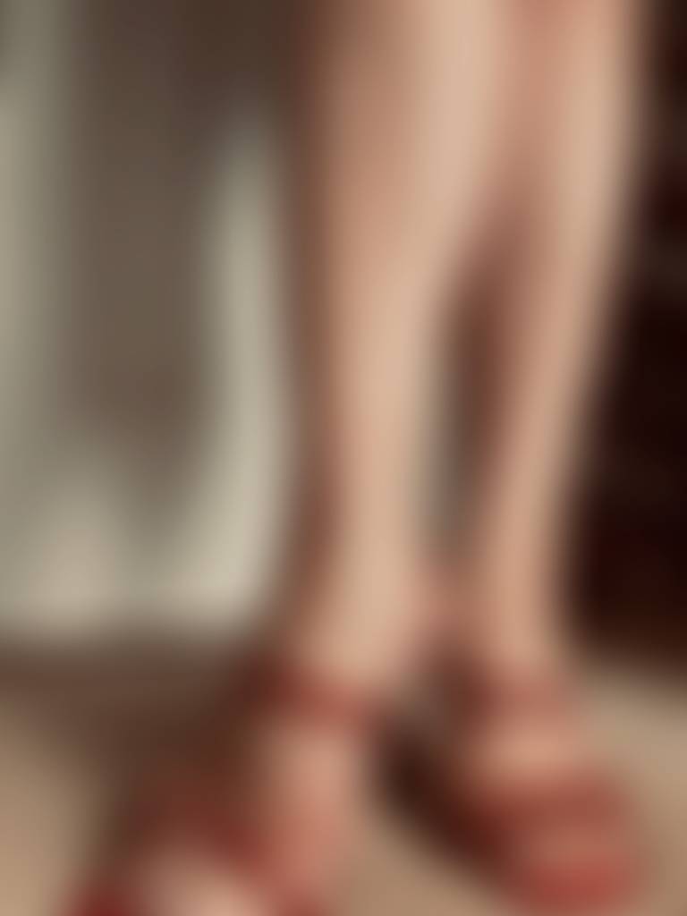 Toes, arches, ankles in perfect harmony. Those red heels are too sexy. Oh no! That heel is
