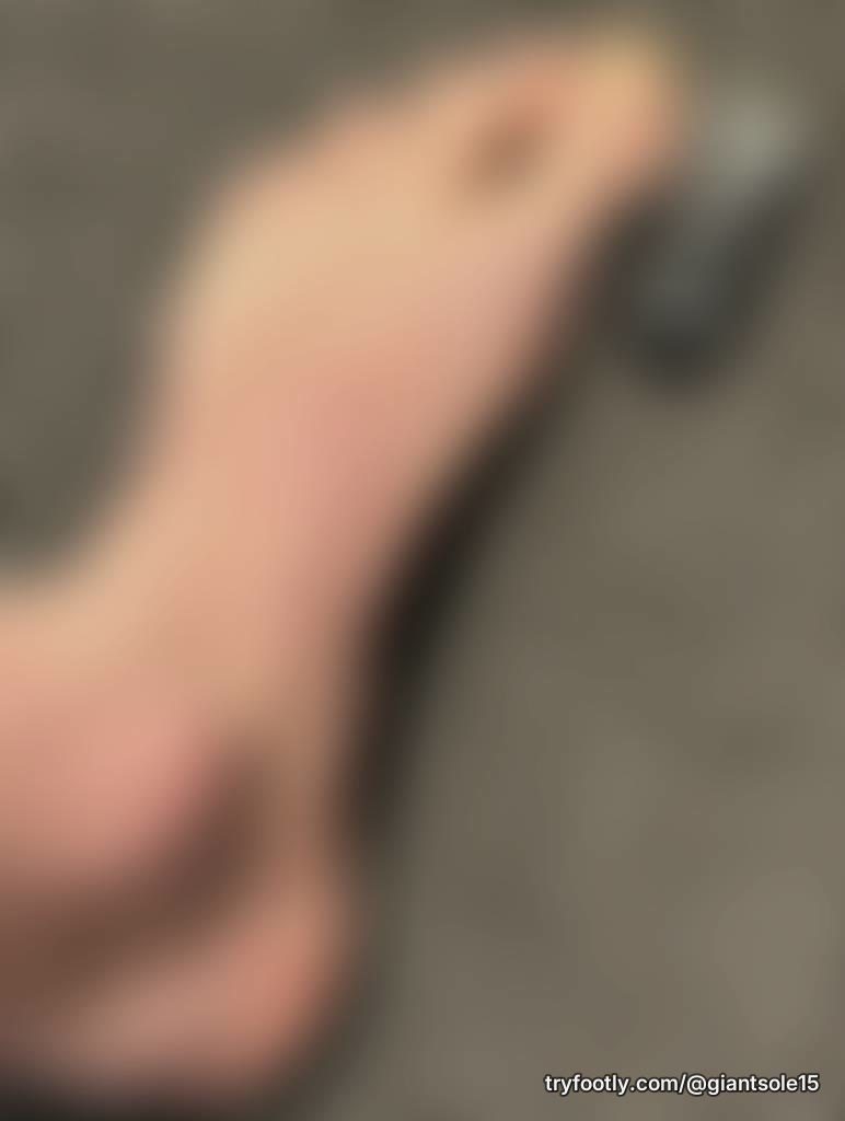 My foot might be a bit too big 👣 Even next to my car key… Size 50 / US 15 Big soles Custom