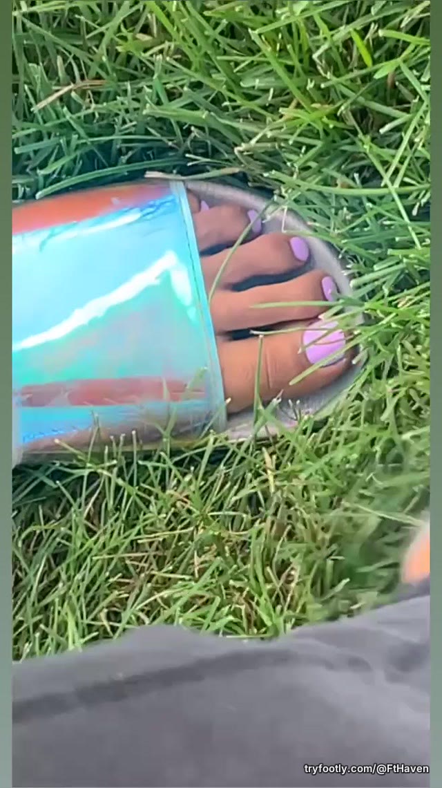 A moment to enjoy soft bed of grass 🌱