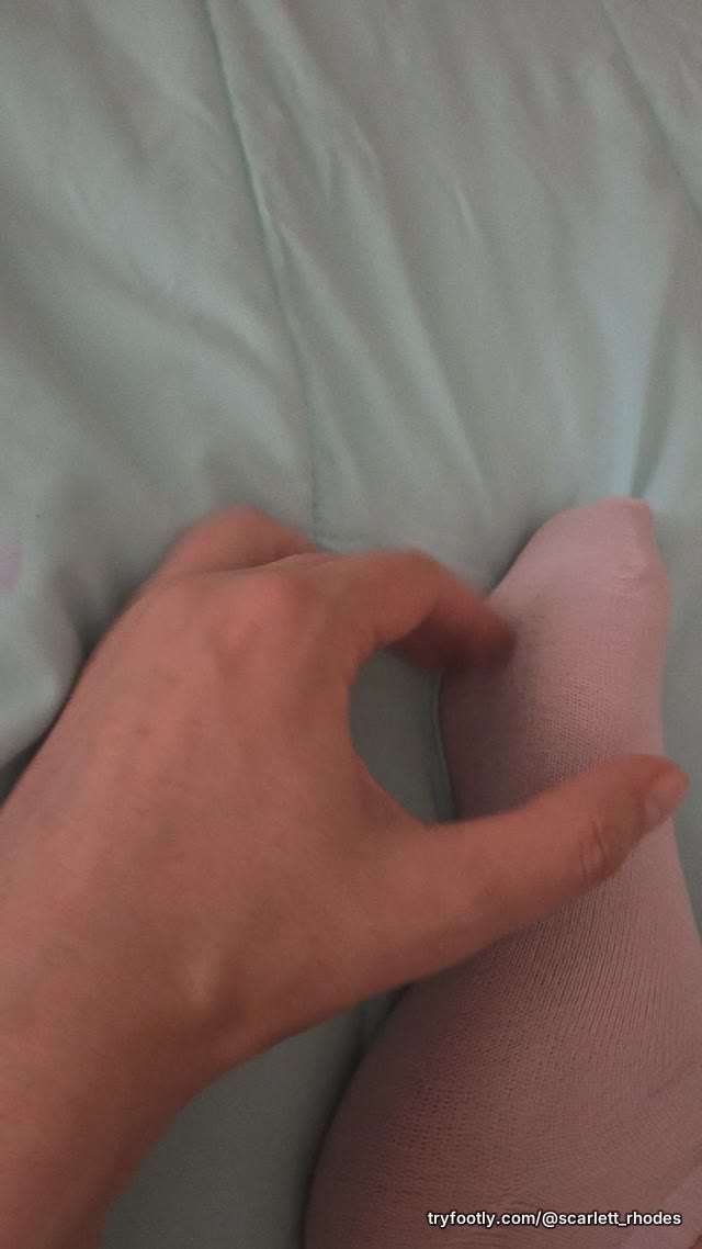 My foot is so itchy after my busy workday. Wishing you were here to scratch it.