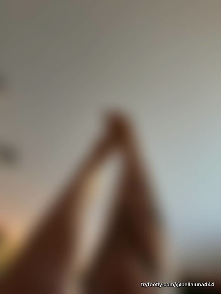 Little flick of my pretty feet before I get out of bed and ready for work