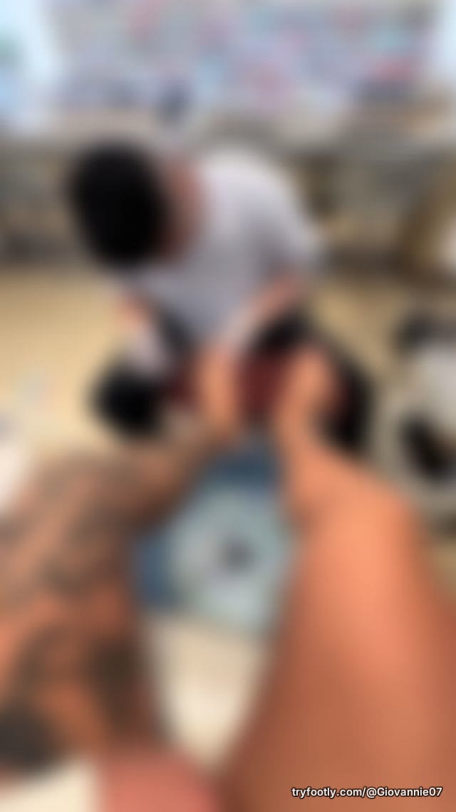 Cleaning my feet