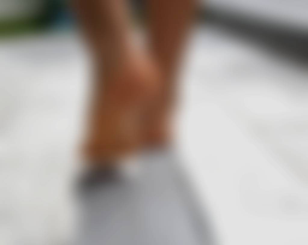 Morning barefoot walk